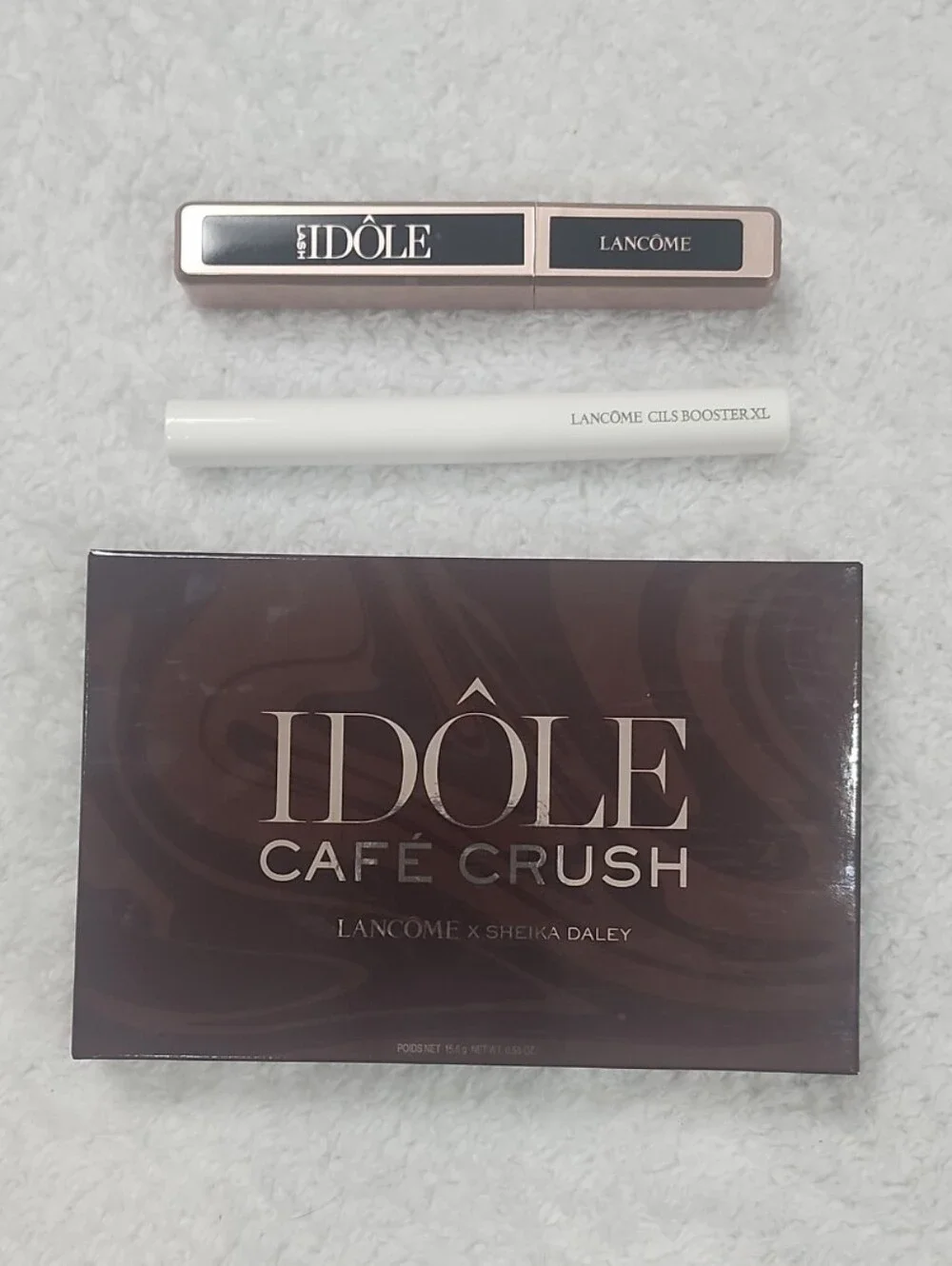 Lancome Eye Bundle Idole Cafe Crush Eyeshadow Idol Mascara & Cils Booster XL